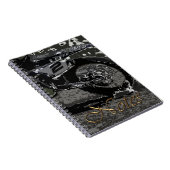 Carnet Vélo à sec (noir et blanc) (Côté Droit)