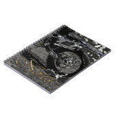 Carnet Vélo à sec (noir et blanc) (Côté gauche)