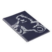 Carnet VÉLO de SALETÉ (griffonnage blanc) (Côté Droit)