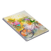 Carnet Vélo et fleurs (Côté Droit)