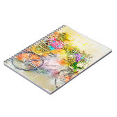 Carnet Vélo et fleurs (Côté gauche)