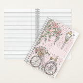 Carnet Vélo fleur (À l'intérieur)