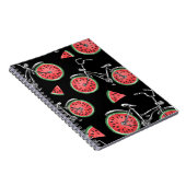 Carnet Vélos à roue de pastèque, motif d'été. (Côté Droit)