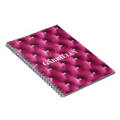 Carnet Velours Luxe Glam Rose Faux (Côté Droit)