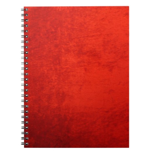 CARNET VELOURS ROUGE ÉCRASÉ (Devant)