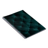 Carnet Velvet Green : Élégance textile malachite (Côté Droit)