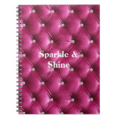 Carnet Velvet Rose Chaud (Devant)