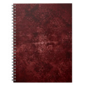 Carnet Velvety Damask | Baroque Crimson Red Grunge (Devant)