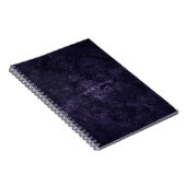 Carnet Velvety Midnight Damask | Indigo Purple Grunge (Côté Droit)