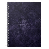 Carnet Velvety Midnight Damask | Indigo Purple Grunge (Devant)