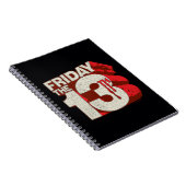 Carnet Vendredi 13 | Logo 3D empilé saignant (Côté Droit)