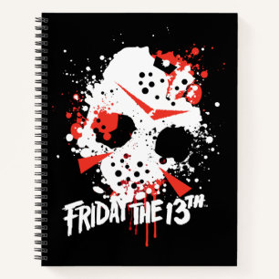 Carnet Vendredi 13 Masque de Hockey Splatter de peintur