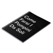 Carnet Venez Farsi I Pompini Da Soli : Taccuino (Côté gauche)