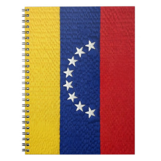 Carnet Venezuelan flag embroidery style design