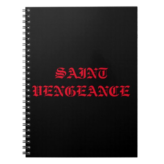 CARNET VENGEANCE DE SAINT (Devant)