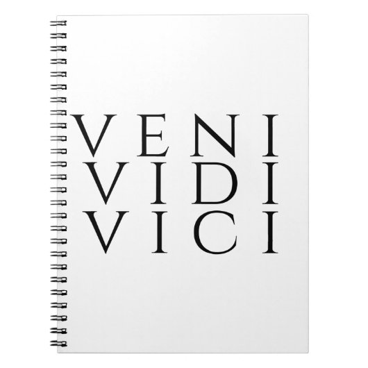 Carnet Veni Vidi Vici (Devant)