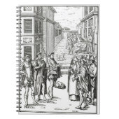 Carnet Vente par le crieur public, après une gravure sur (Devant)