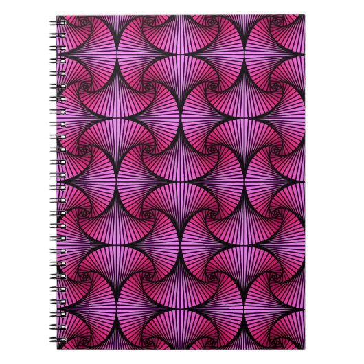 Carnet Ventilateur 3D Géométrique Graphique (Devant)