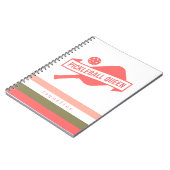 Carnet Ventilateur De Pickleball Moderne Et Élégant (Côté gauche)