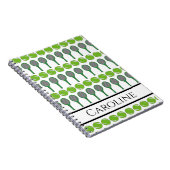 Carnet Ventilateur sportif de tennis et de boules vertes (Côté Droit)