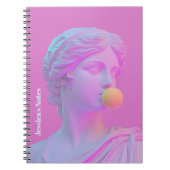 Carnet Vénus d'art pop rose et violet moderne (Devant)