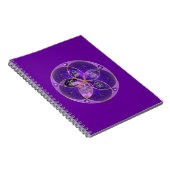 Carnet Vénus Fleur de l'amour finART rose violet (Côté Droit)
