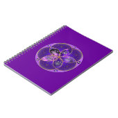 Carnet Vénus Fleur de l'amour finART rose violet (Côté gauche)