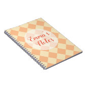 Carnet Vérificateurs colorés - Pêches et Crème (Côté Droit)