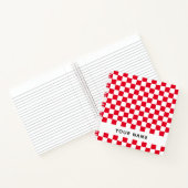 Carnet Vérificateurs Géométriques Croates Rouges Avec Nom (Intérieur)