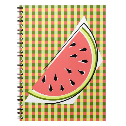 Carnet Vérification de tranche verte de pastèque (Devant)