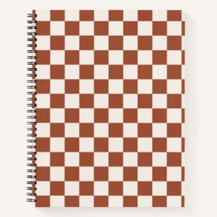 Carnet Vérifier la rouille À damiers tableau de bord en