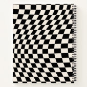 Carnet Vérifier le tableau de bord du Motif noir et blanc (Dos)