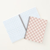 Carnet Vérifier Pale Beige À damiers Motif Checkboard (Intérieur)