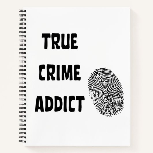 Carnet Véritable adepte du crime (Devant)