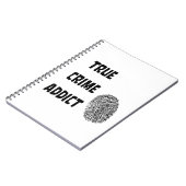 Carnet Véritable adepte du crime (Côté gauche)