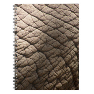 Carnet Véritable Texture De Peau D'Éléphant, Rincée.