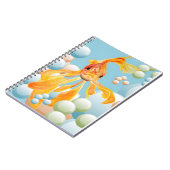 Carnet Vermillion Oiseaux Dans L'Eau Bubble Pastel (Côté gauche)