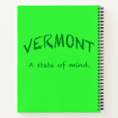Carnet Vermont. Un état d'esprit (Dos)
