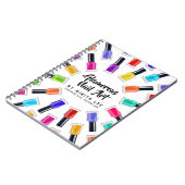 Carnet Vernis à ongles arc-en-ciel brillant Tech Salon pe (Côté gauche)