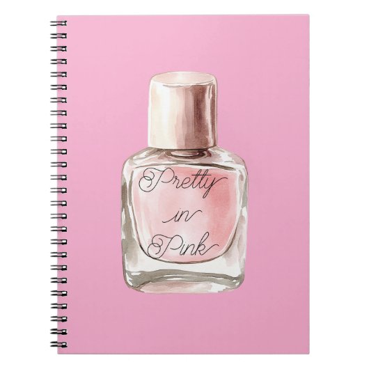 Carnet Vernis à Ongles Rose Élégant (Devant)