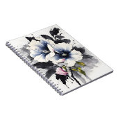 Carnet Véronique - Fleurs aquarelle (Côté Droit)