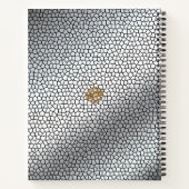 Carnet Verre à la mode Noir argenté (Dos)