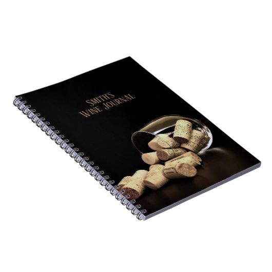 Carnet Verre à vin et bouchons/Journal des vins personnal (Côté Droit)