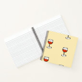 Carnet Verre de vin sur orange (Intérieur)