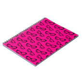 Carnet Verres & Lashes Noir Sur Rose (Côté gauche)