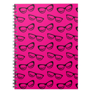Carnet Verres & Lashes Noir Sur Rose