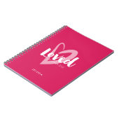 Carnet Verse de la Bible aimée du Coeur rose moderne (Côté gauche)