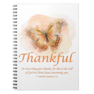 Carnet Verse de la Bible du papillon chrétien féminin : M
