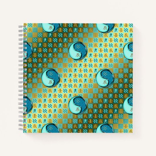 Carnet Verseau & Dragon d'eau (Devant)