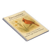 Carnet Verset biblique chrétien de naissance de décembre (Côté Droit)
